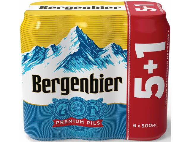 Bere Blonda Bergenbier 6X0.5L (5+1)