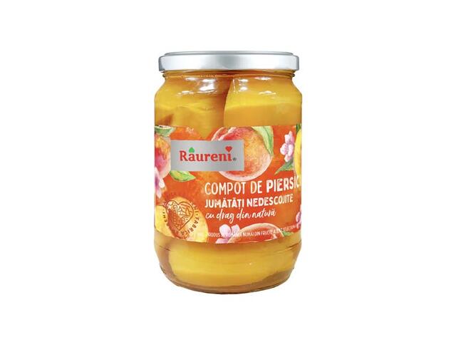 Compot Piersici Jumatati Nedescojite 720G Raureni