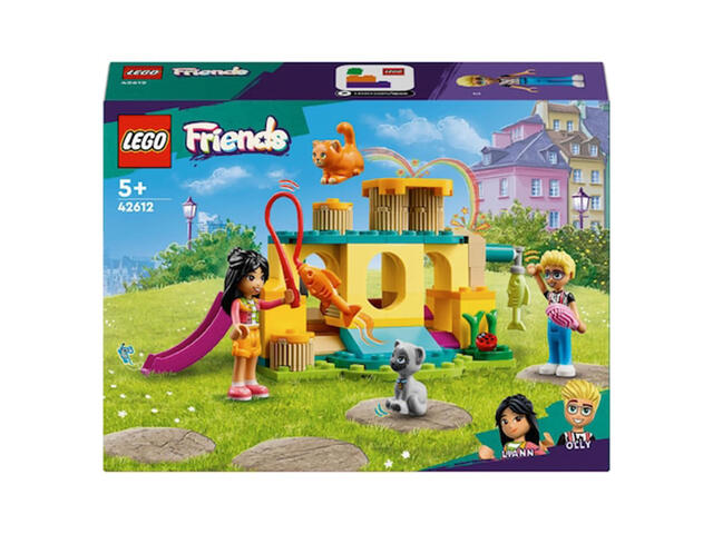 LEGO Friends - Aventuri pe terenul de joaca pentru pisici 42612, 87 piese