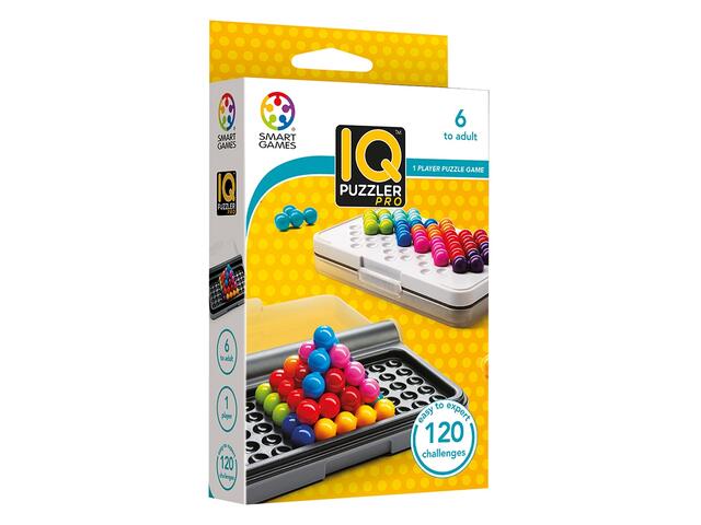 Joc de logica cu 120 de provocari Smart Games - IQ Puzzler Pro, in limba Romana, 6+ ani