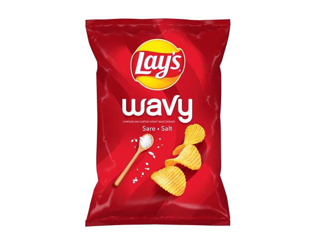 Lay's Chips cartofi ondulati cu sare 115 g