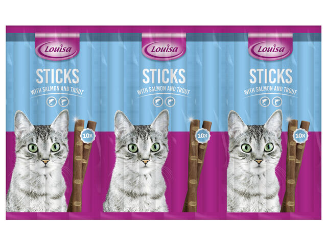 Louisa Sticks pt pisici diverse sortimente 50 g