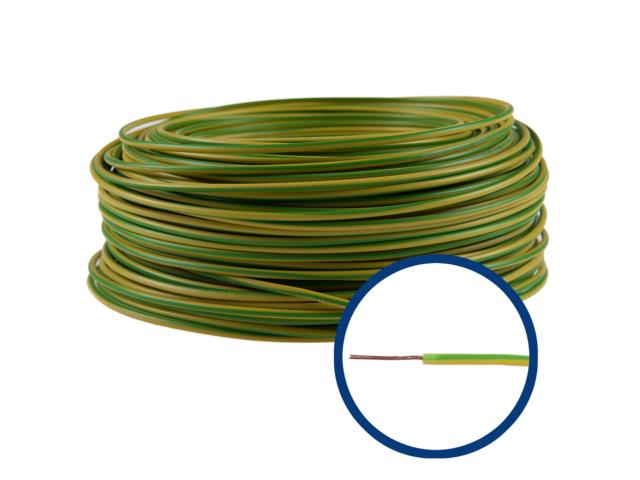 Cablu electric FY/ H07V-U 1,5 mm galben - verde