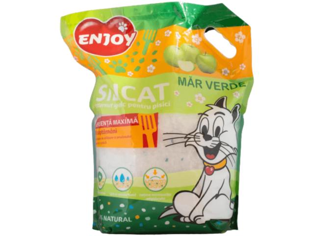 Nisip pentru litiera cu mar verde Enjoy 7.6 L