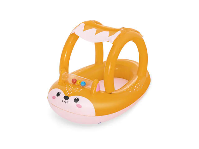 Barca gonflabila cu acoperis, Bestway, model vulpe, 94 x 66 cm