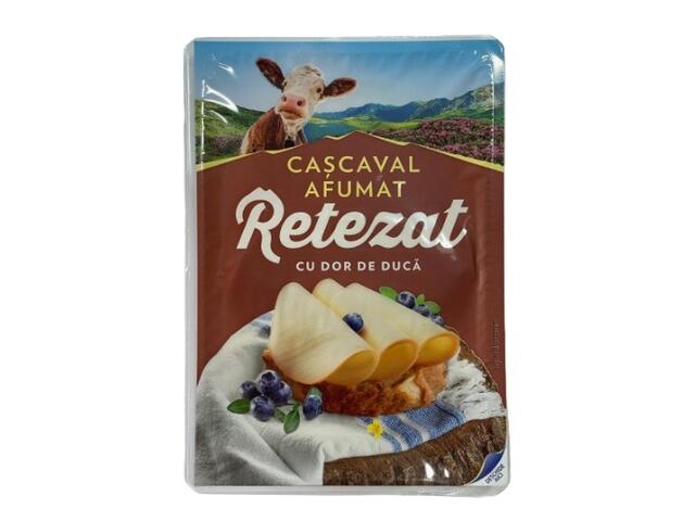 Cascaval feliat afumat 150g Retezat