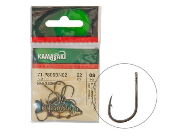 Set 10 carlige Kamasaki P806BN, nr.02, Negru nichel