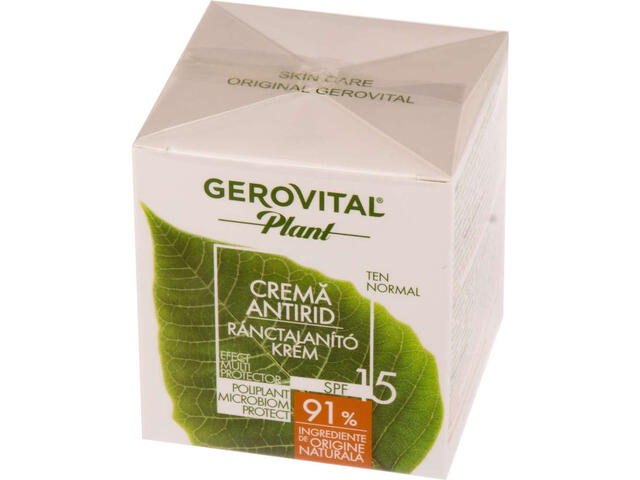 Gerovital Plant crema de zi antirid SPF15 50 ml