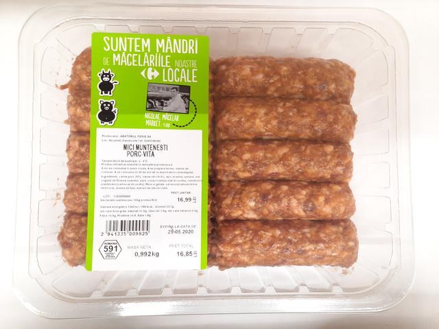 Mici de porc si vita per 100g