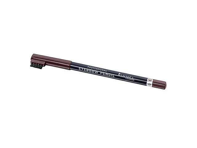 Creion pentru sprancene Rimmel Professional - 001 Dark Brown, 1,4 g