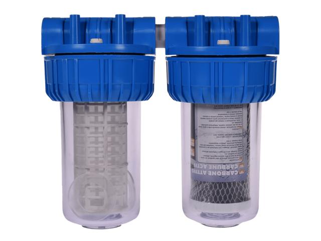 Filtru de apa, carbune activ + sita, 7" cu 1/2" in linie