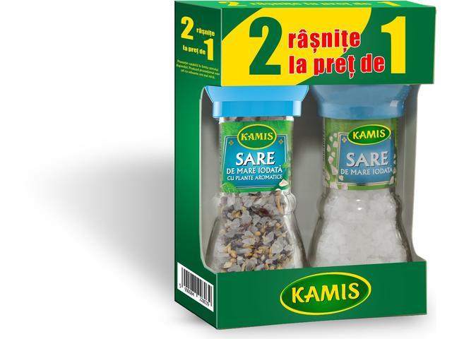 Kamis Pachet Rasnita Sare Mare 90G+Rasnita Sare Plante Aromatice 78G