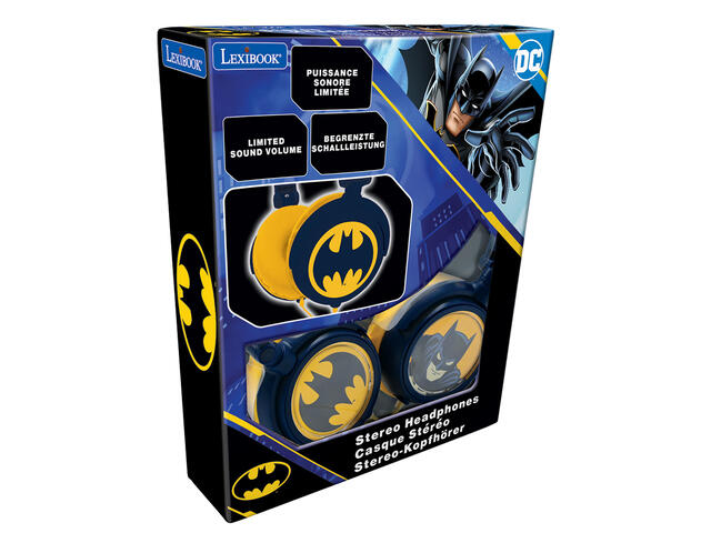 Casti audio cu fir pliabile, Lexibook, Batman