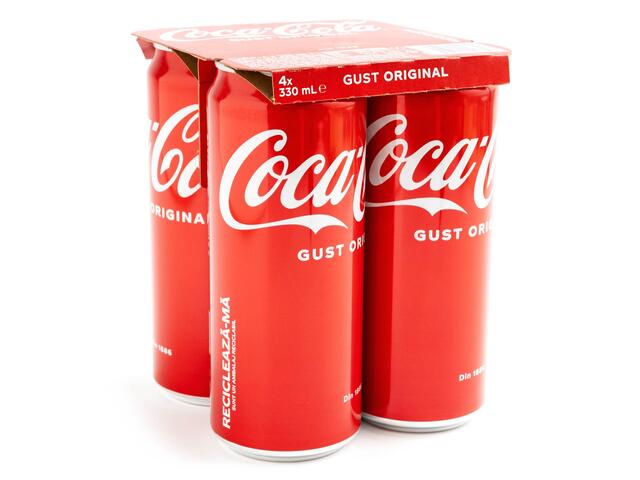 Coca-Cola Bautura carbogazoasa Cola Doza 4x0.33l