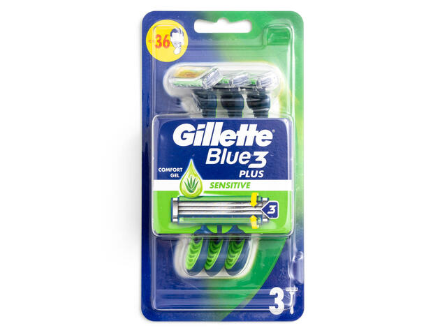Aparate de ras de unica folosinta Gillette Blue3 Sensitive, 3 buc