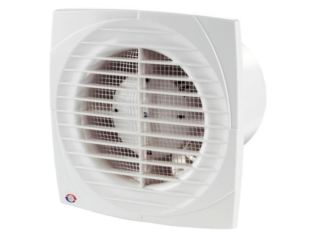 Ventilator standard, D 125 mm, 16 W, 2400 rpm, 180 mc/h, alb