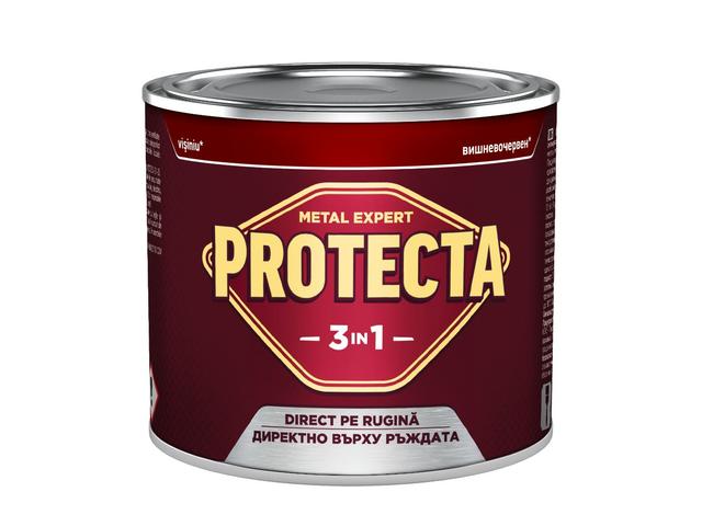 Vopsea alchidica/email Protecta 3 in 1, visiniu, interior/exterior, 2,5 L