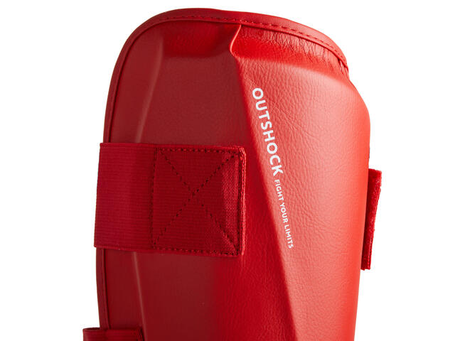 Protecţie tibie și Picior Karate 900 Roșu  - L