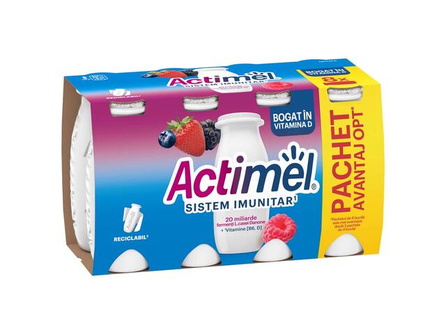 Iaurt de baut cu fructe de padure 8x100g Actimel