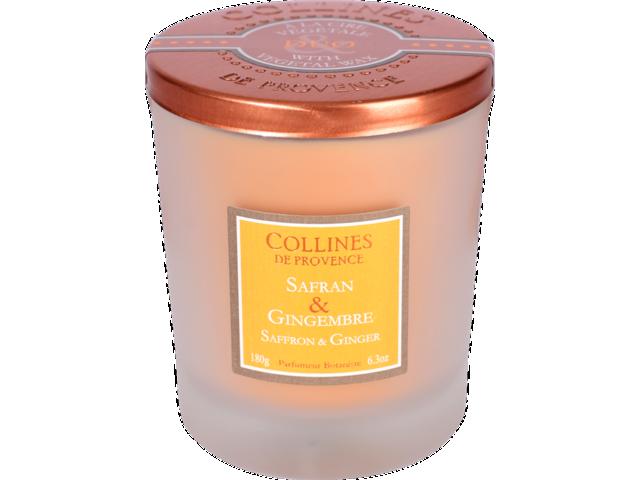 Lumanare parfumata naturala Sofran&Ghimbir 180g, COLLINES DE PROVENCE