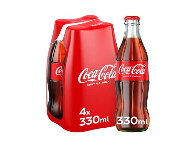 Coca-Cola Bautura carbogazoasa Cola Sticla 4x0.33l