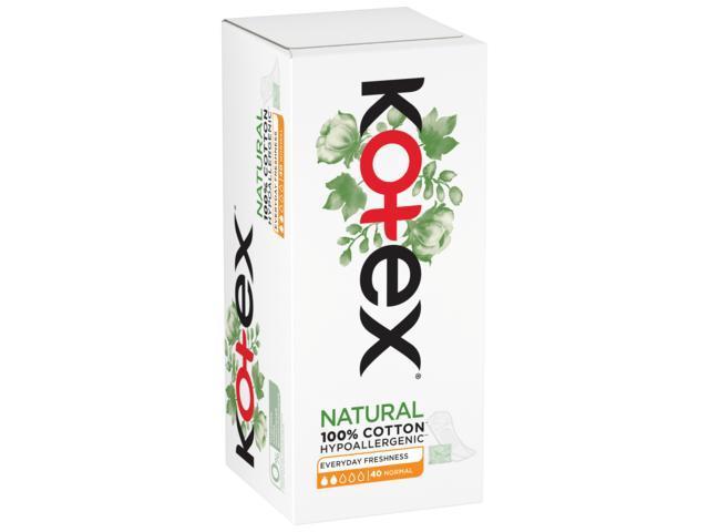 Absorbante zilnice Kotex Normal Natural, 40 bucati