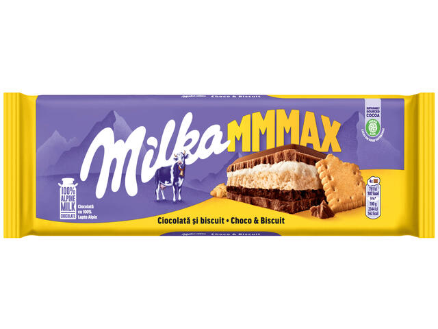 Milka Ciocolata si biscuit 300 g