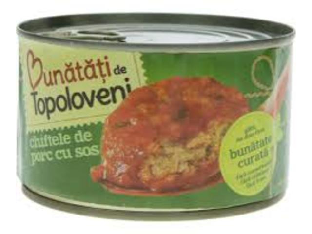 Chiftele cu sos 400 g Topoloven