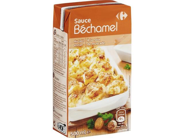 Sos bechamel cu lapte integral Carrefour 500ml