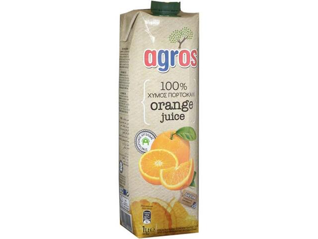 Agros suc natural de portocale 100% 1L