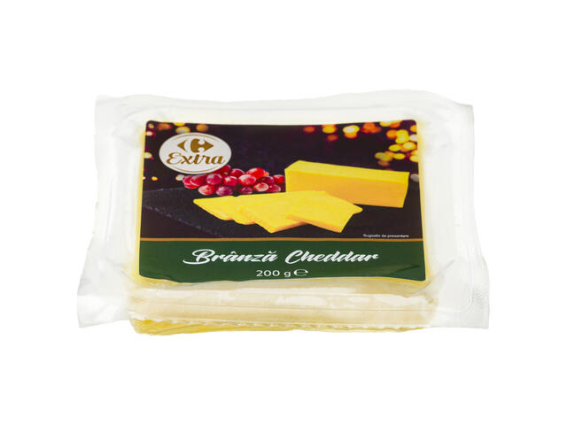 Branza Cheddar 200 G Carrefour Extra