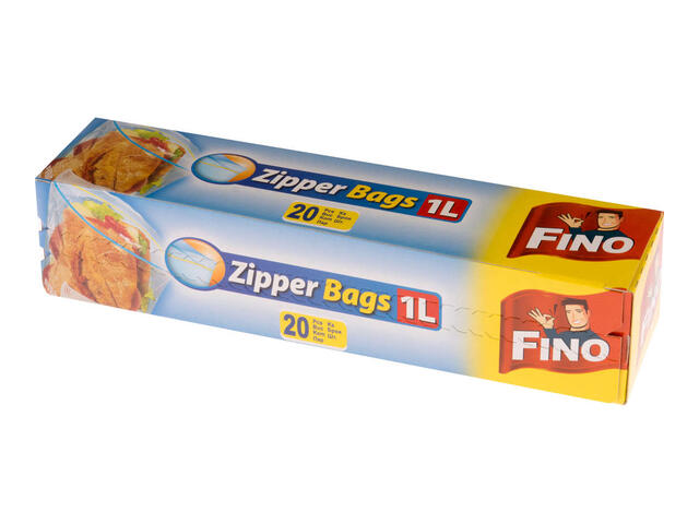 Fino Zipper Bags pungi cu inchidere etansa 1 l 20 bucati