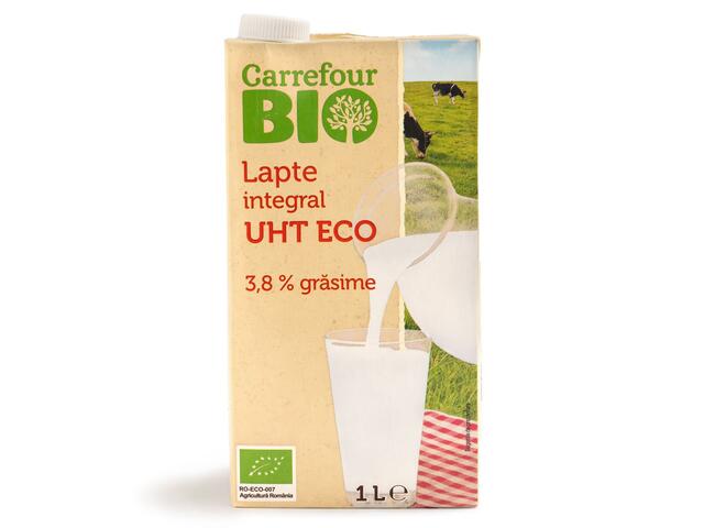 Lapte eco UHT 3.8%grasime Carrefour Bio 1L