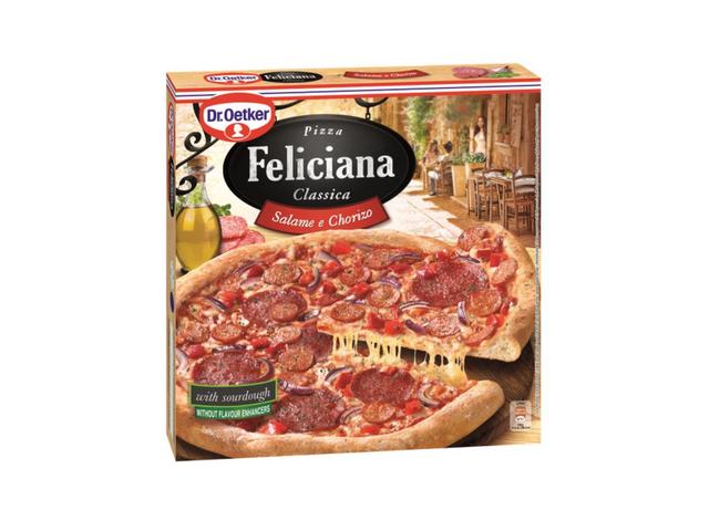 Pizza Feliciana Dr. Oetker cu salam si chorizo, 320 g