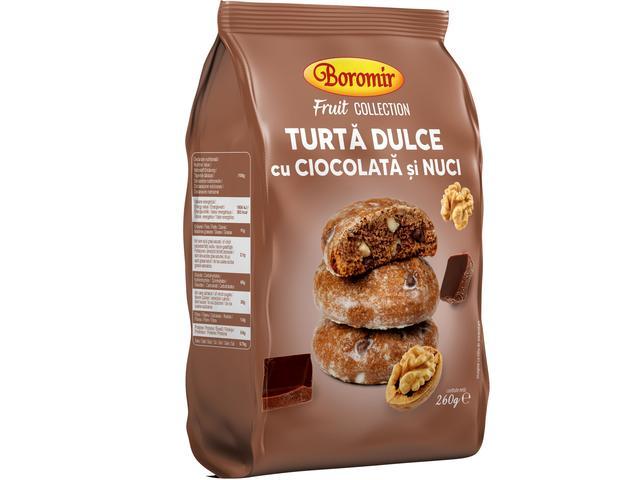 Boromir Turta Dulce Cu Nuci Si Ciocolata 260 Gr