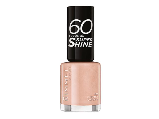 Lac de Unghii Rimmel London 60 Seconds Super Shine - 500 Caramel Cupcake, 8 ML