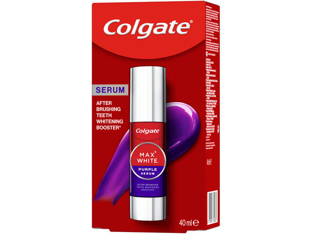 Ser pentru albirea dintilor Colgate Max White Purple, 40 ml