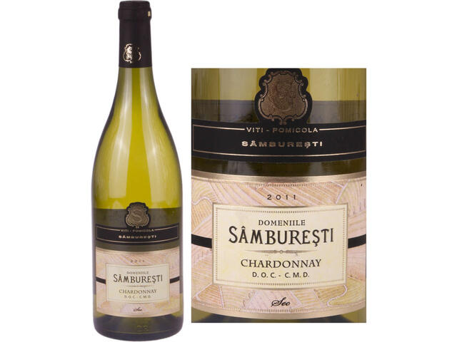 Domeniile Samburesti Chardonnay vin alb sec 14% alcool 0.75 l