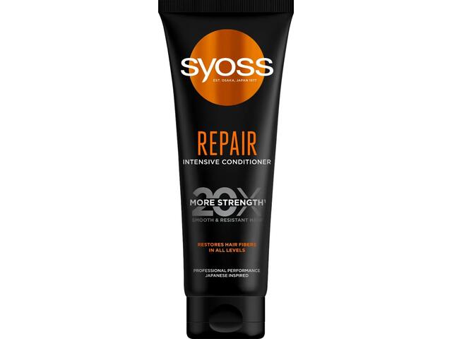 Balsam intensiv Syoss Repair pentru par deteriorat, reduce firele rupte, 250 ML