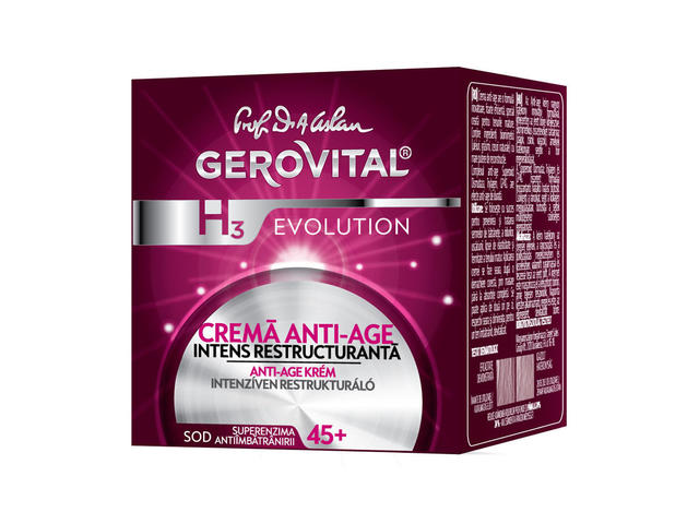 Crema anti-age intens restructuranta Gerovital H3 Evolution, 50ml