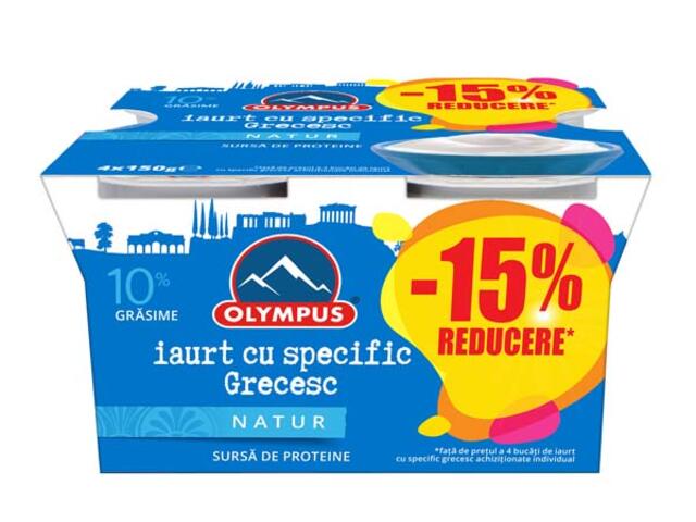 Iaurt Grecesc 10% 4X125G-15% Olympus