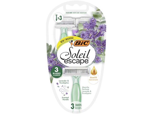 Aparat de ras (3 lame) BIC Soleil Escape Lavanda & Eucalipt Blister 3