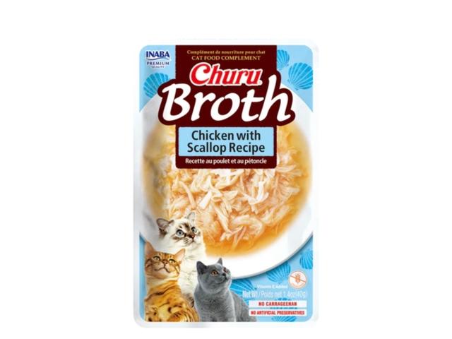 Churu Cat Broth, Pui&Scoici 40g