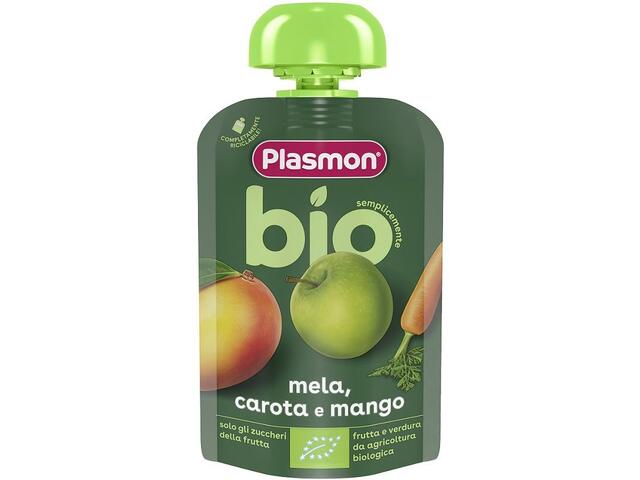 Plasmon pulpa fruct morcov&mango&mere 100g