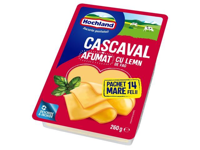 Cascaval felii afumat Hochland 260g