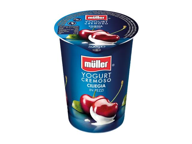 Pezzi Iaurt cu bucati de cirese 500g Muller