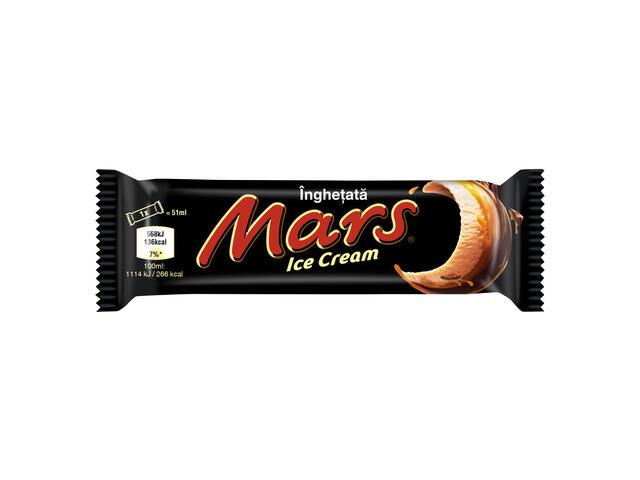 Mars Ice Cream inghetata cu lapte si caramel cu glazura de cacao 51 ML