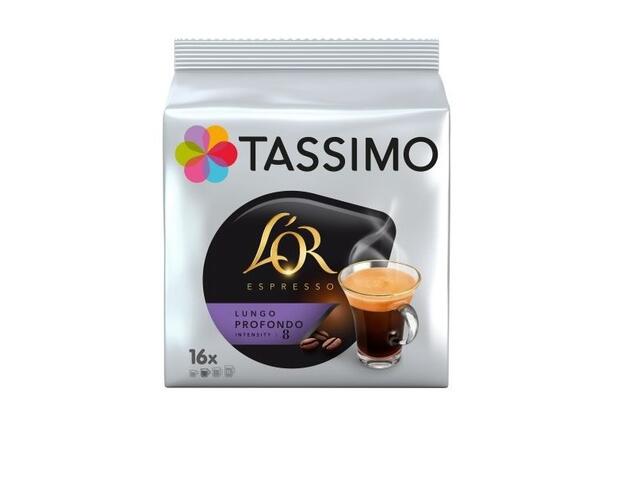 Cafea capsule Tassimo L'OR Lungo Profundo, 16 bauturi, 128 g