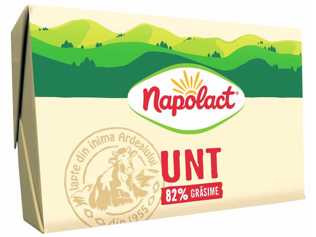 Unt 82% grasime,Napolact 180g