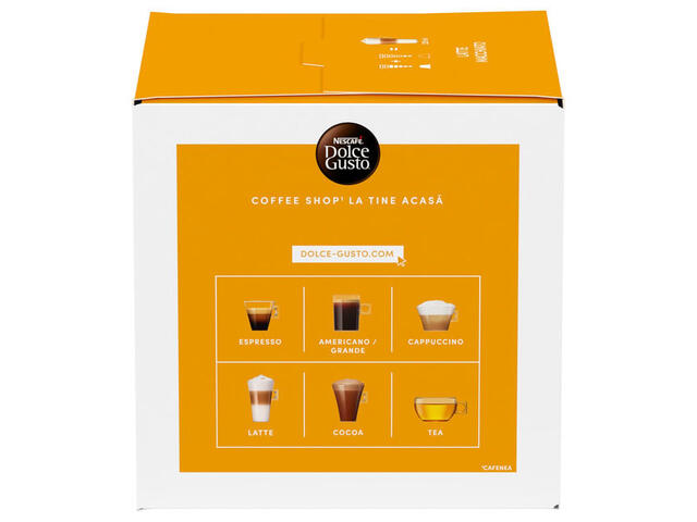 Capsule cafea Nescafe Latte Macchiato, compatibile Dolce Gusto, 16 capsule